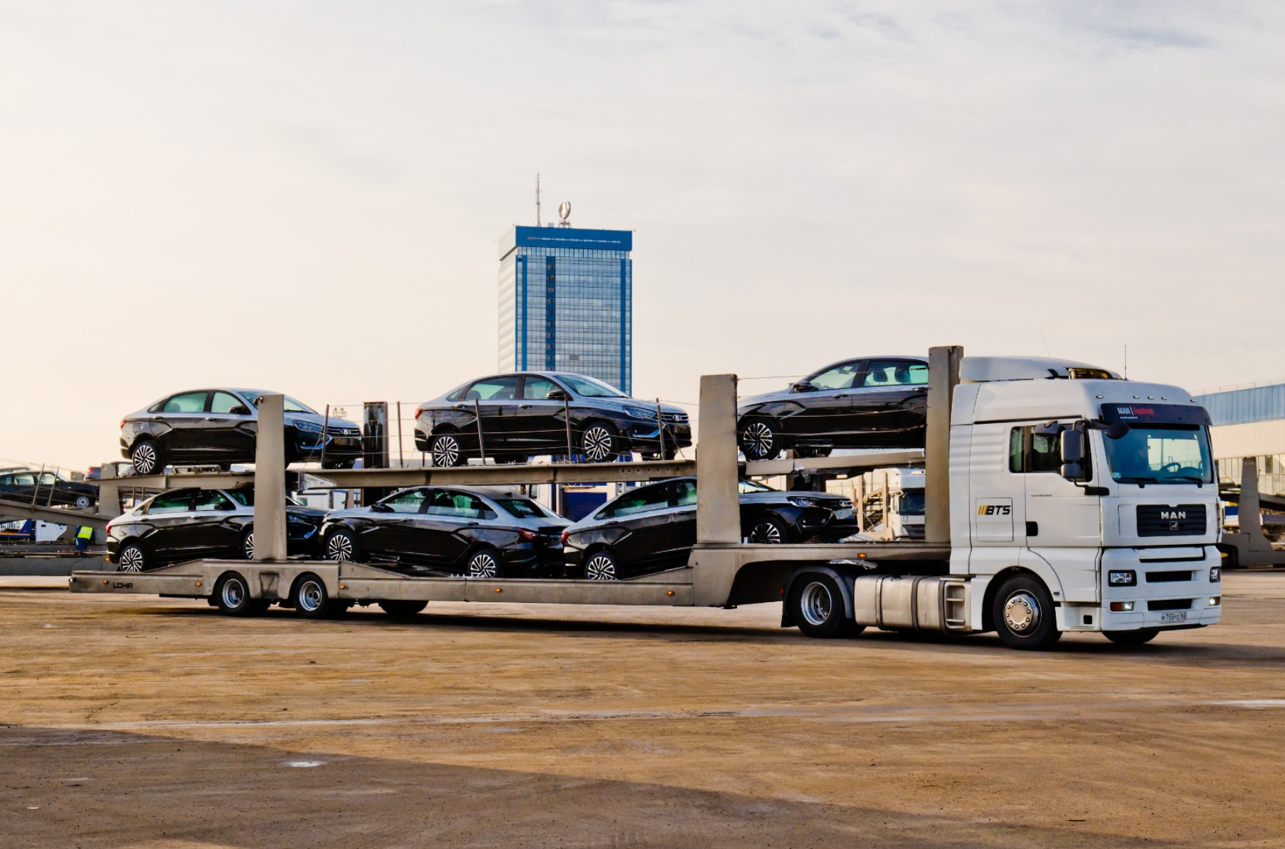 A new batch of Lada Aura arrived at the State Duma