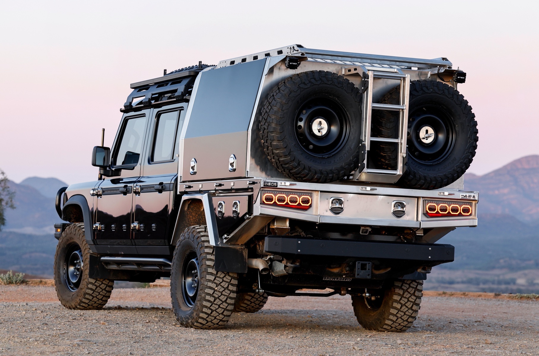 The Ineos Quartermaster pickup truck has become an overlander for Australians