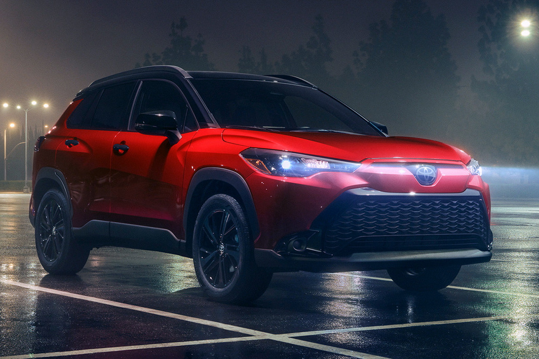 Toyota crossovers began to be painted in Mazda’s signature color: here’s why