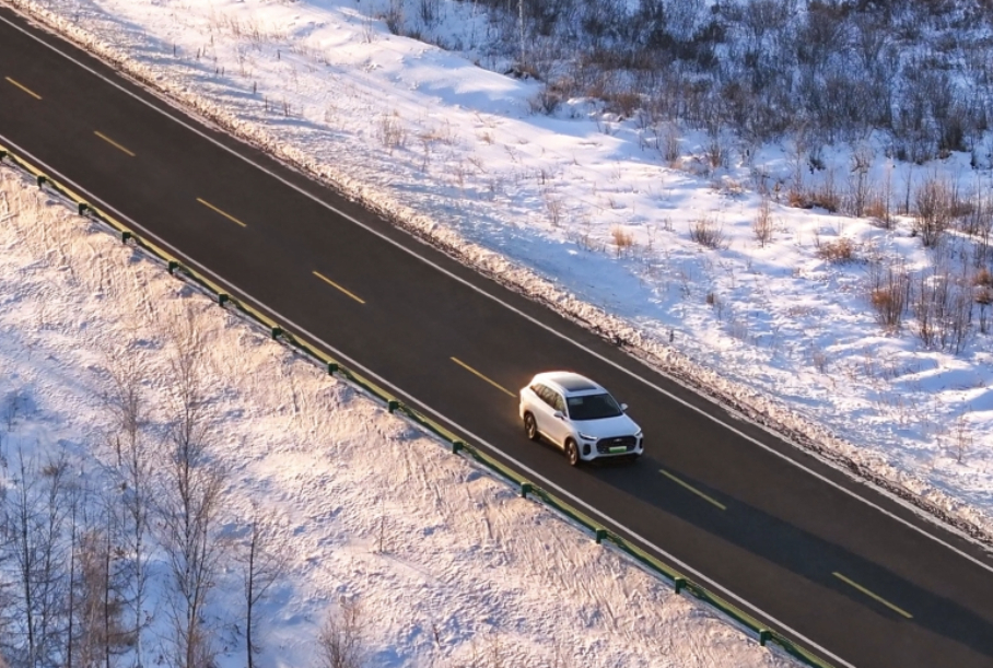 Chery tested the Tiggo 9 hybrid at a temperature of -37 degrees Celsius