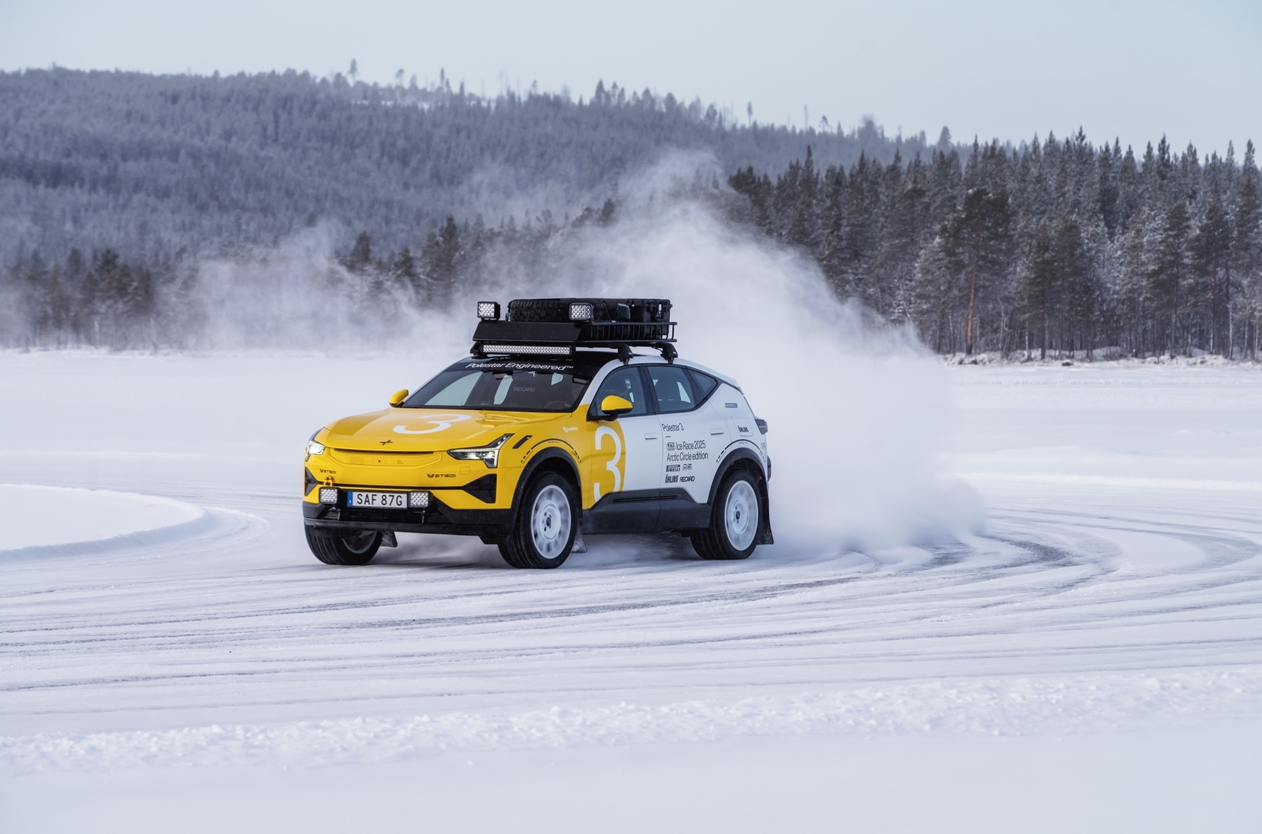 Polestar electric cars have prepared for winter races