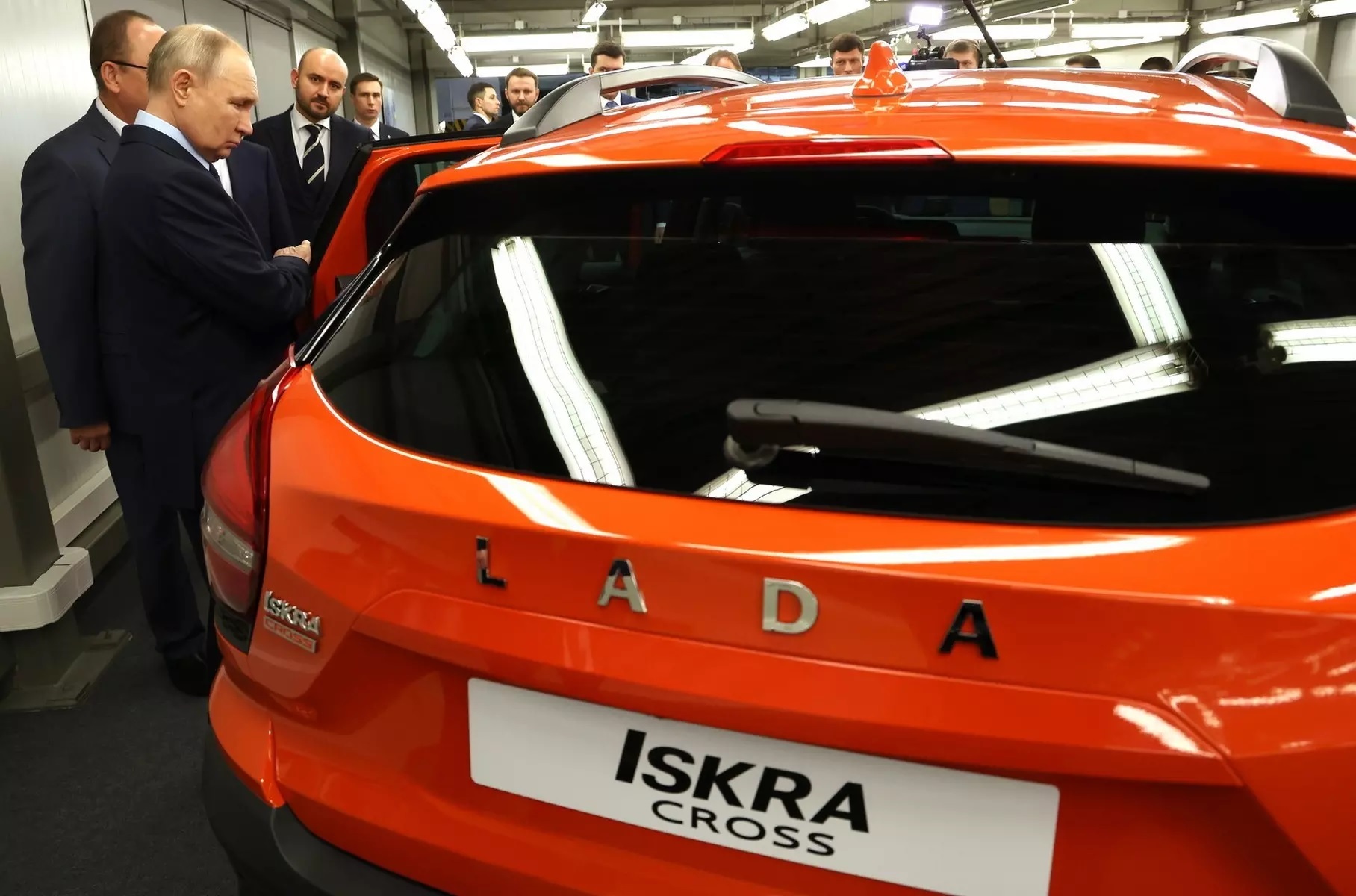 A bright color was added to the AvtoVAZ palette: they shared Lada ISKRA