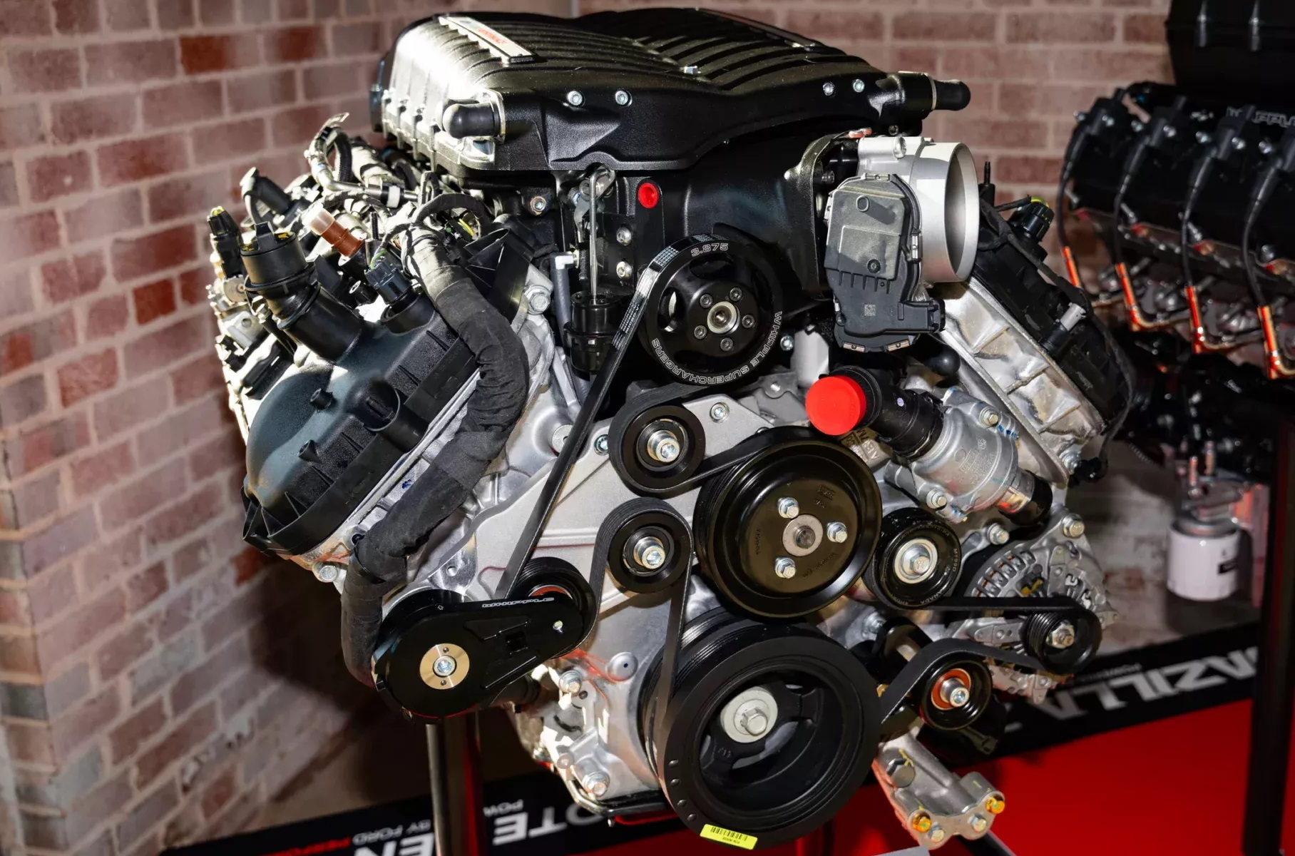 Ford has developed a new 7.3-liter gasoline V8 with a supercharger