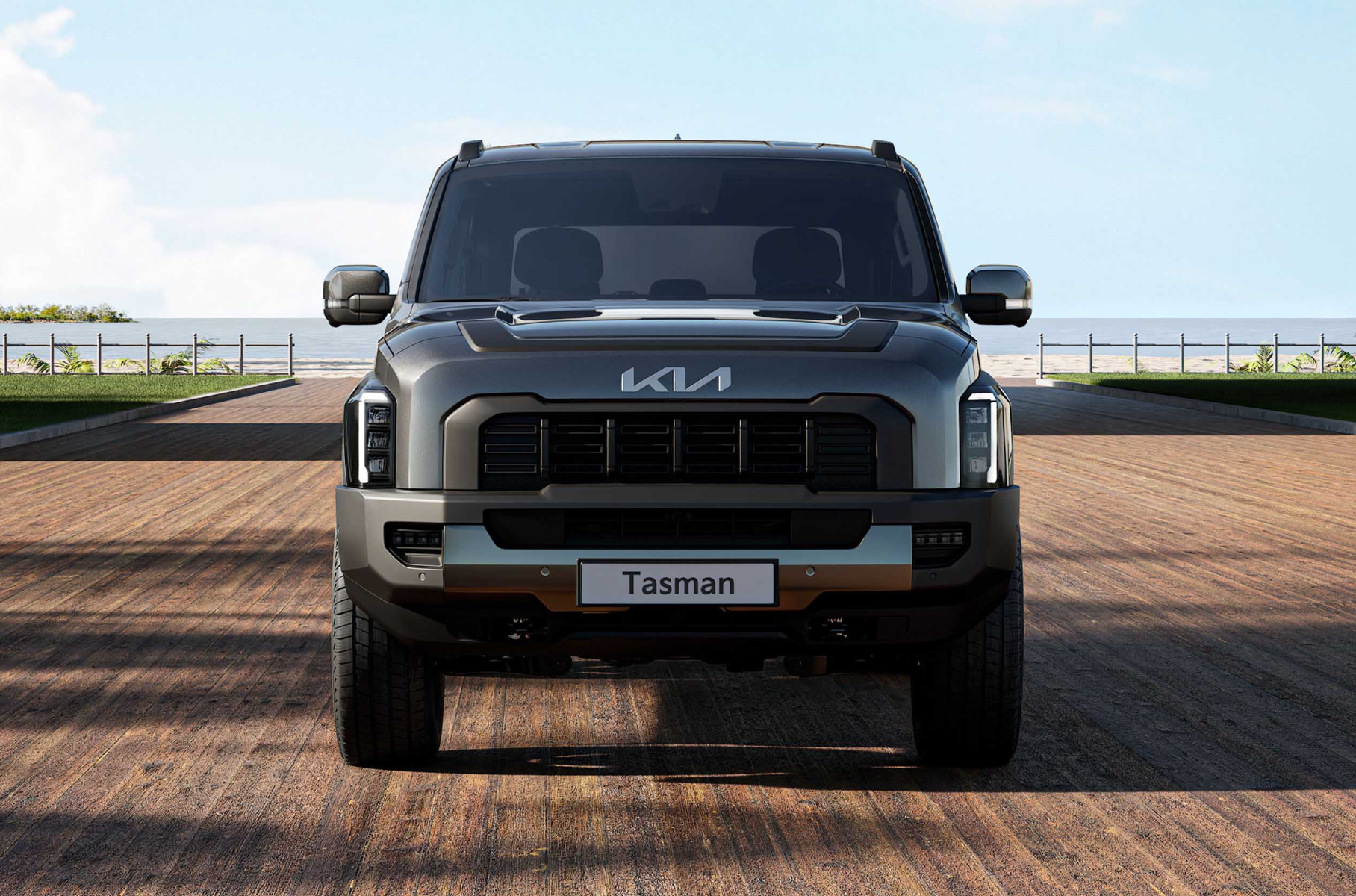 Kia Tasman pickup sales began. He stands like lada aura