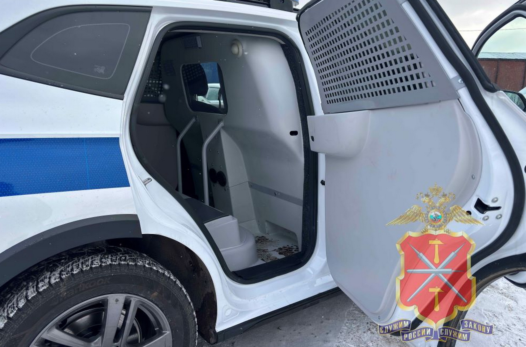 The Russian police have a Haval Jolion with lattices on the windows