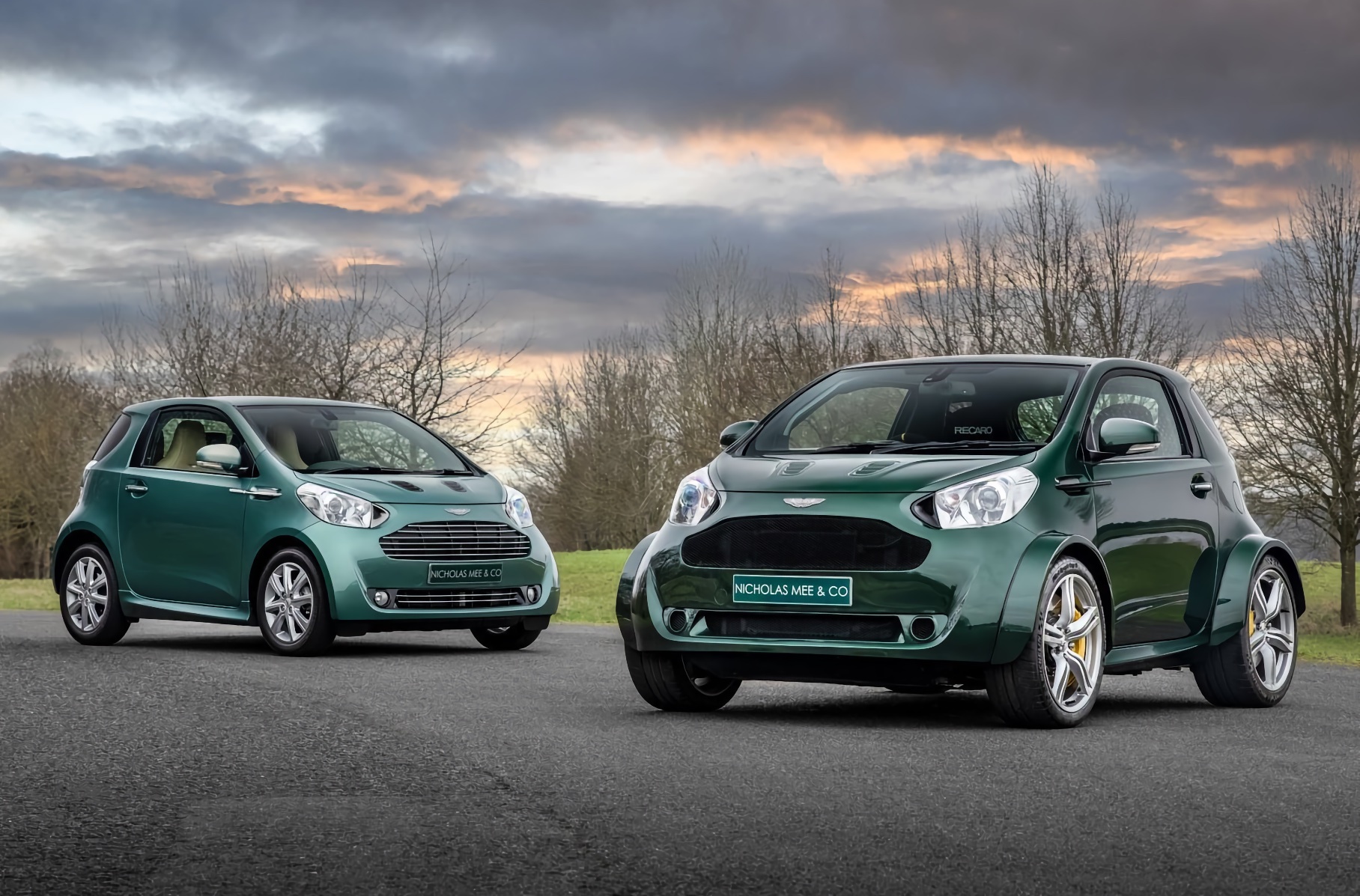 In England, they sell the only Aston Martin Cygnet in the world with V8 engine