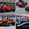 Formula-1 pilots parade was held on full-sized LEGO car