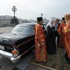 Photo fact: Patriarch Kirill arrived on Red Square on Seagull GAZ-13