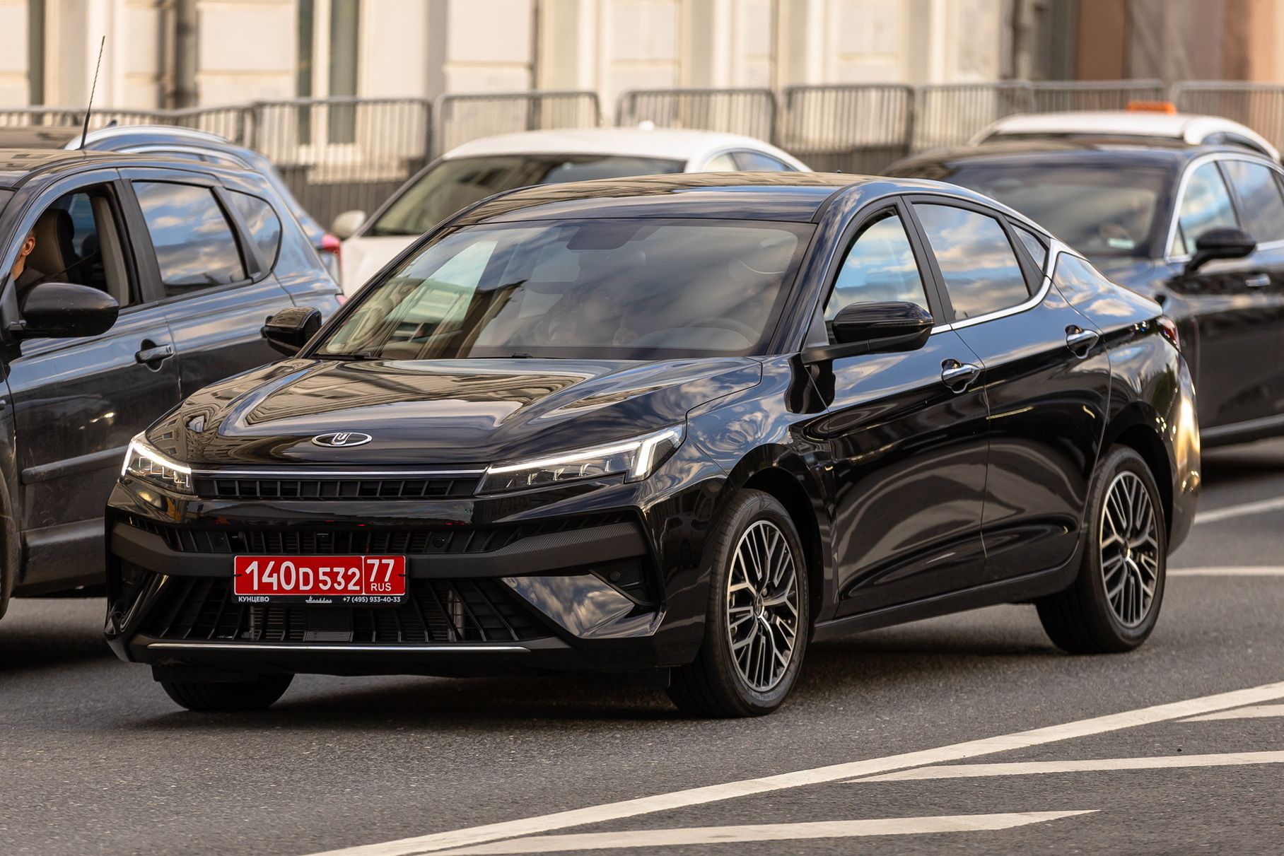 Photo fact: the first foreign diplomat moved to Moskvich 6