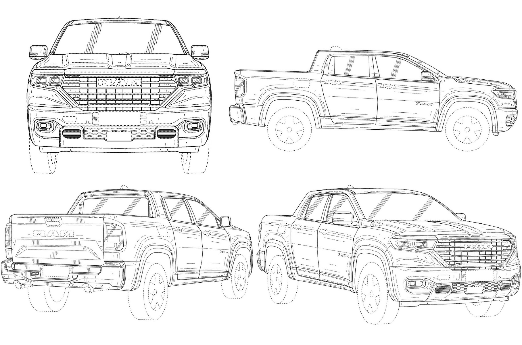 RAM patented the first pickup with a supporting body in the United States