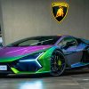 Rare Lamborghini Revuelto instance with a chameleon body -colored body for sale