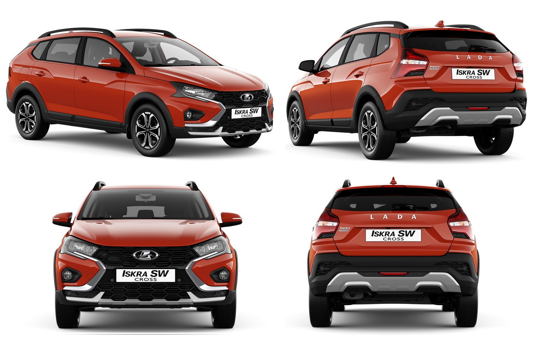 The blogger clearly showed the quality of painting the new Lada ISKRA SW CROSS