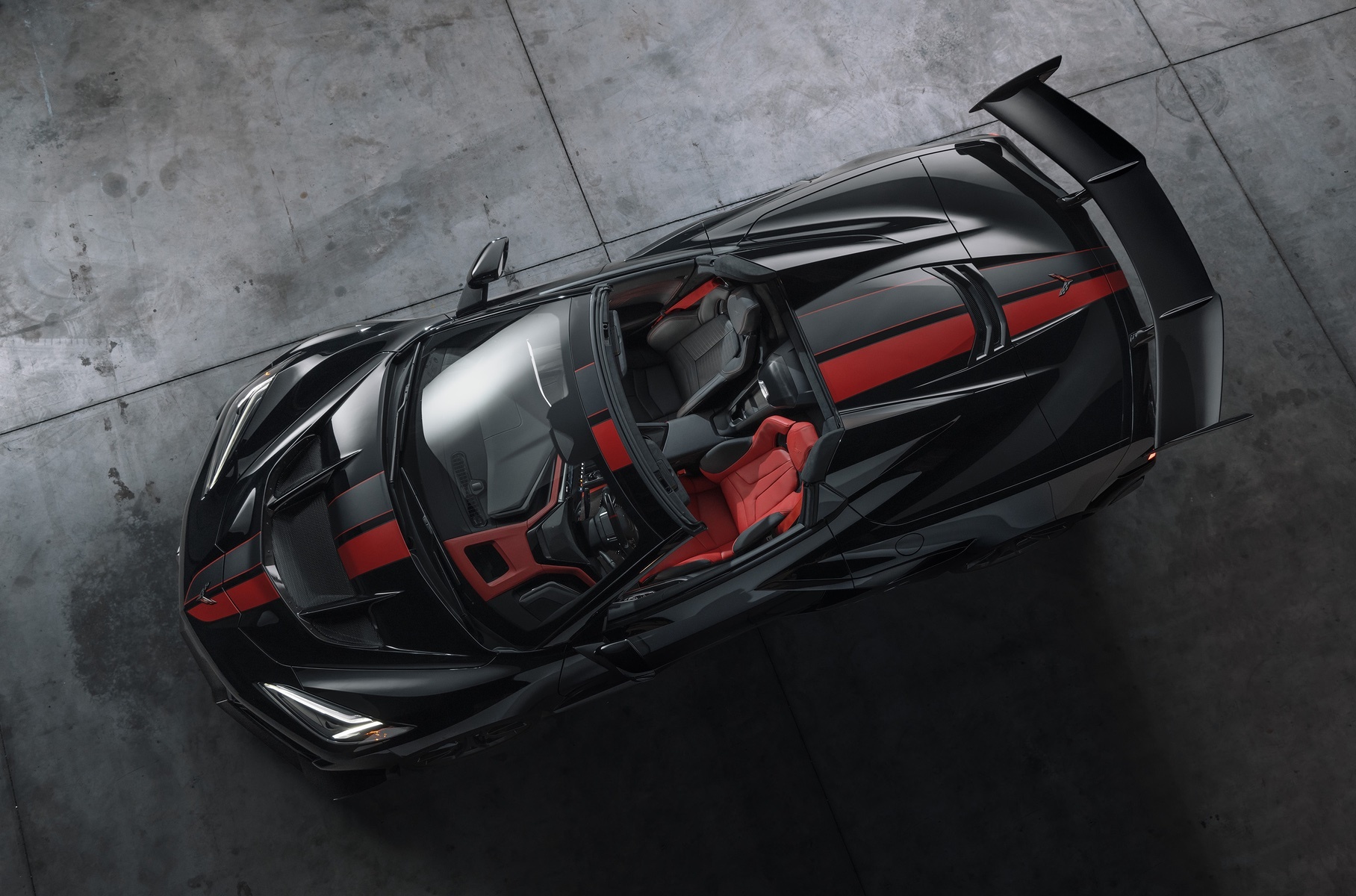 A full-wheel drive 1267-horsepower hybrid appeared in the Gamma of Chevrolet Corvette