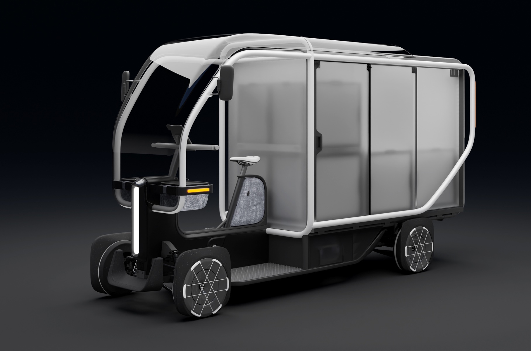 Honda introduced a quadocylic for couriers