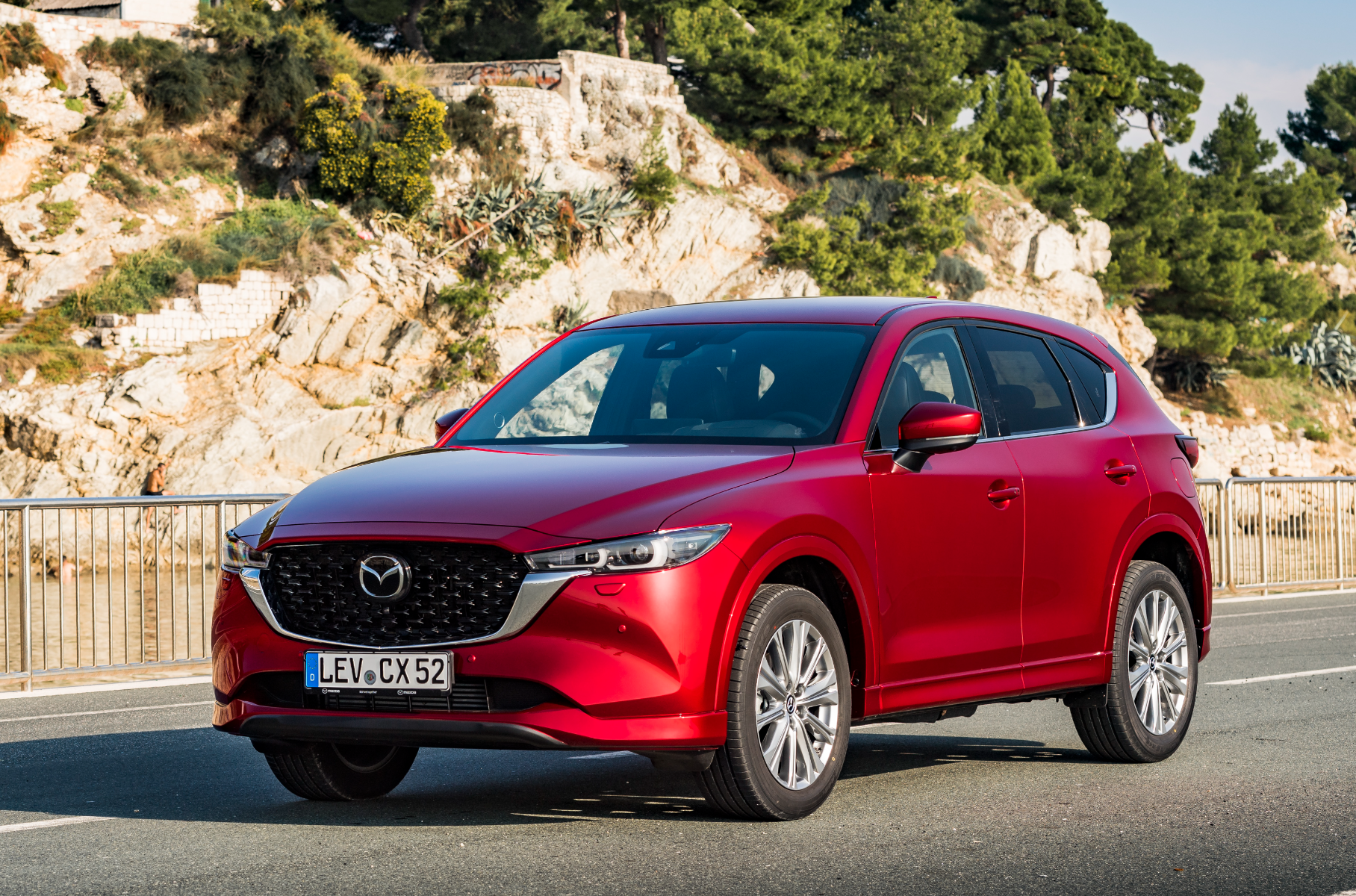 The appearance of the MAZDA CX-5 crossover of the third generation is disclosed