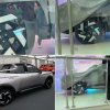 The new Lada B-Cross crossover on the Vesta chassis was lit up in St. Petersburg