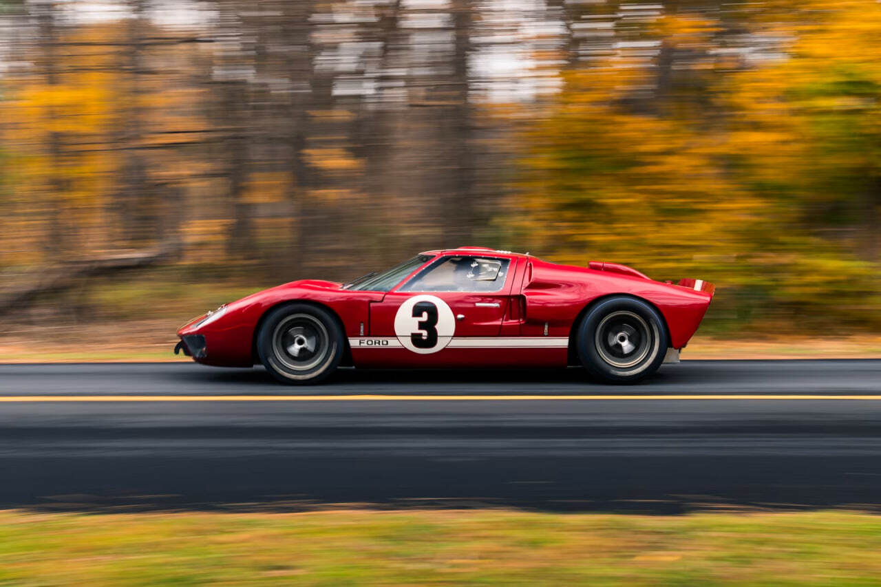 A Ford GT40 built for Le Mans was sold at auction in the USA