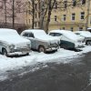 A parking lot of forgotten Soviet vintage cars has been discovered in St. Petersburg