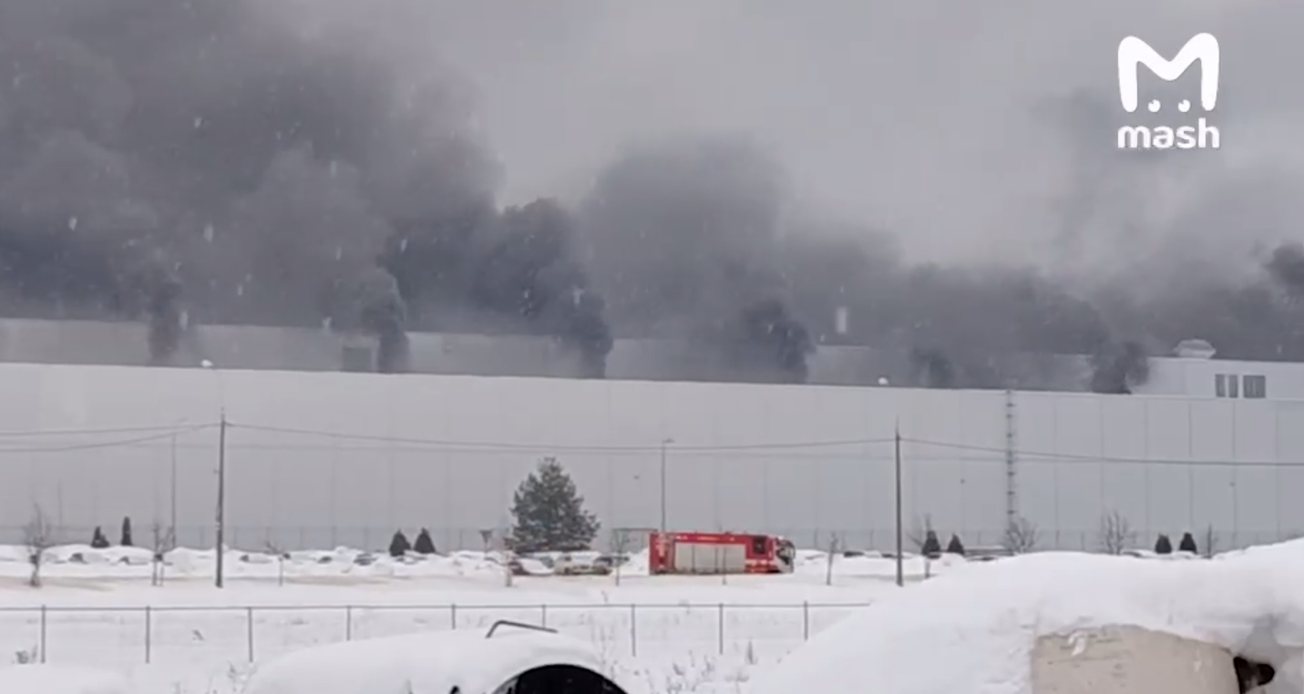 A powerful fire occurred at the former Volkswagen plant in Kaluga, where Tenet cars are assembled