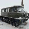 A tracked UAZ “Bukhanka” with a range of 300 km is being sold in Kazakhstan.
