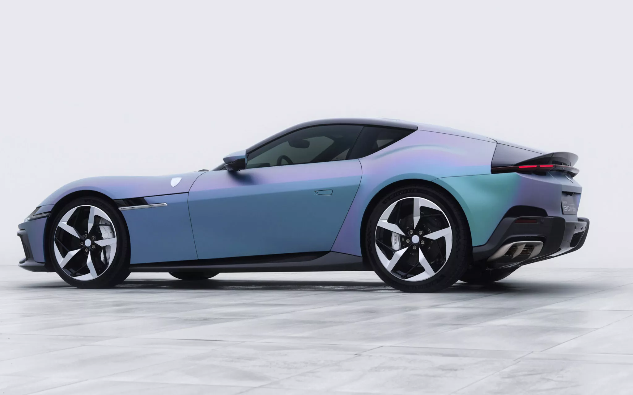 Ferrari presented a unique version of the 12Cilindri sports car with a dashboard made of hair