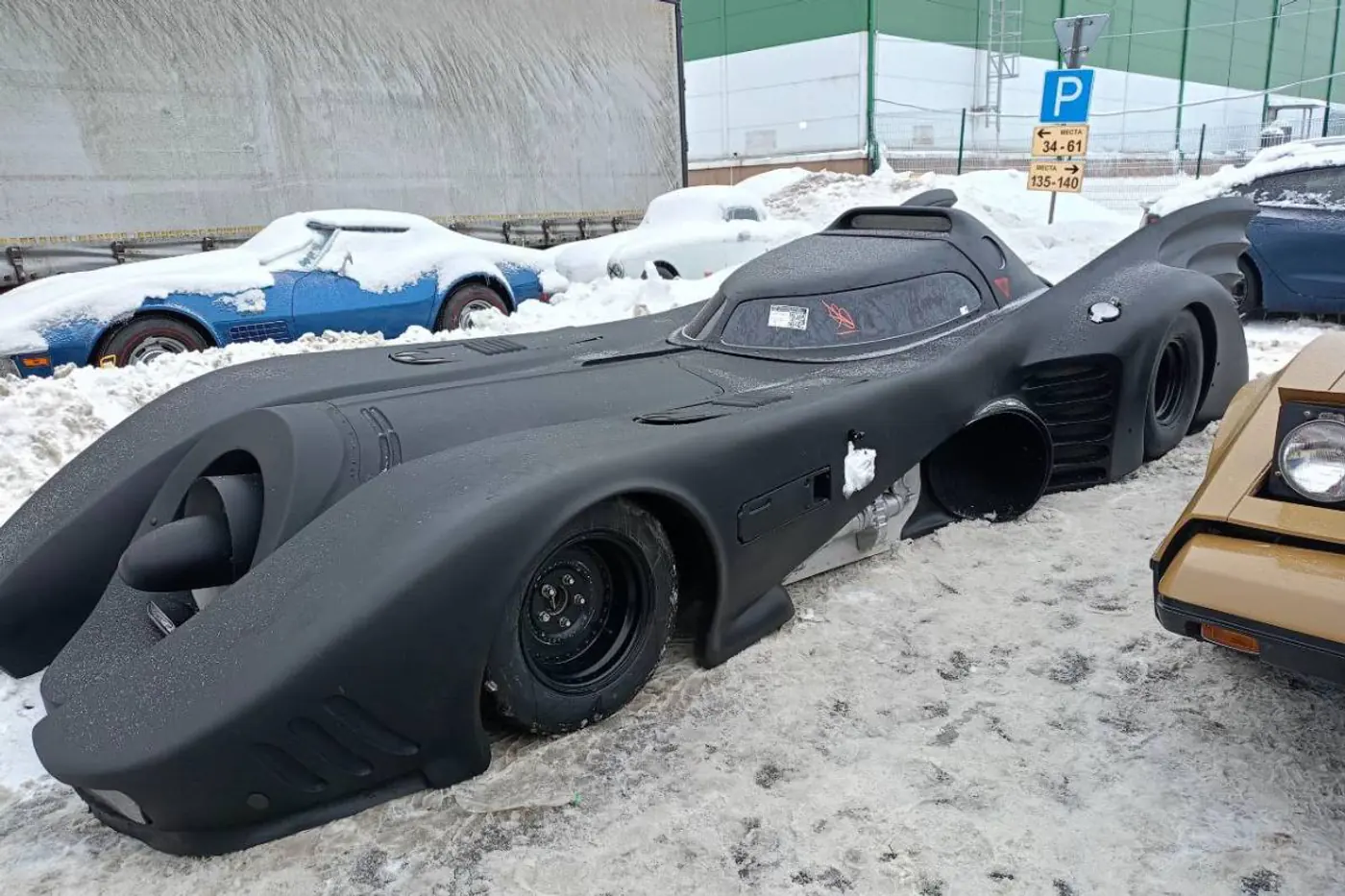 The Batmobile was photographed in Belarus
