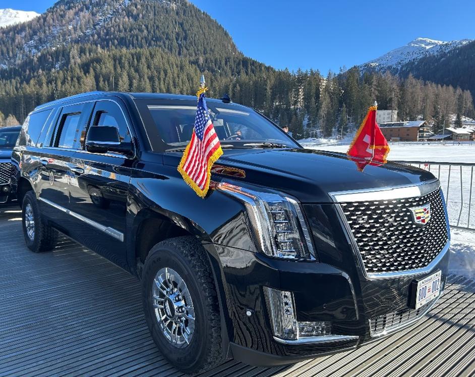 The US Secret Service showed off Trump's new armored Cadillac