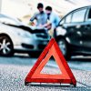 A car smashed to pieces after a serious accident was filmed in Primorye