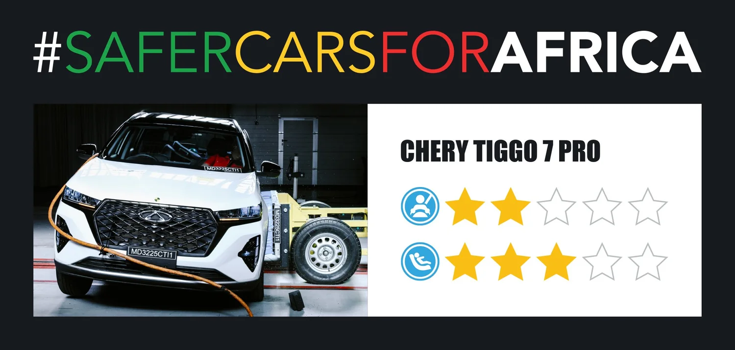 The Chery Tiggo 7 Pro crossover received only two stars in crash tests