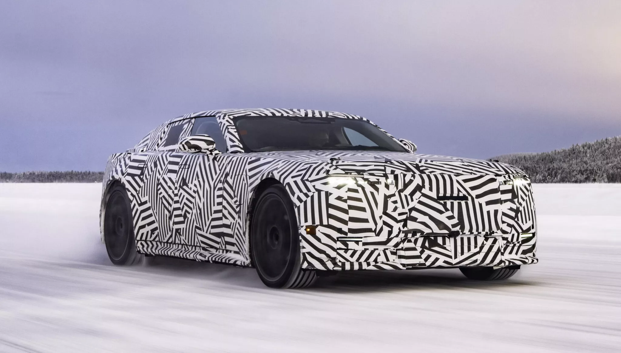 The most powerful electric car in Jaguar history is being tested in northern Sweden