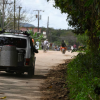 A Cuban man fuels his car with charcoal due to the US oil blockade.