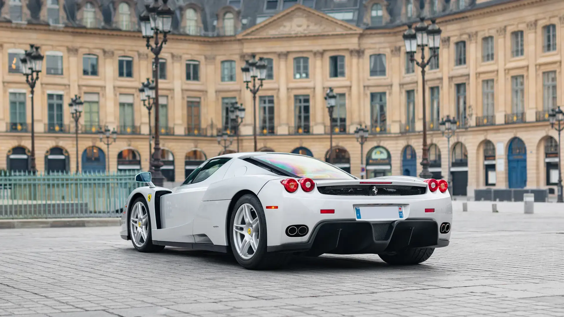 A rare Ferrari Enzo, not painted red, will be sold in Monaco