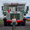 Belarusians admired the advertisement with a fragile blonde “walking” a multi-ton BelAZ