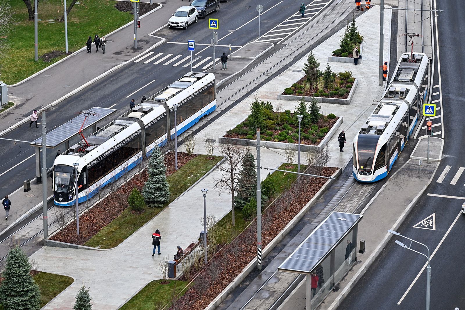 In Moscow, 22 people were injured in an accident with trams