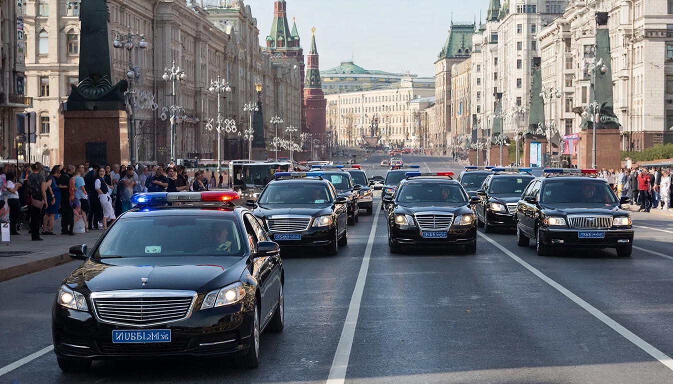 Lamborghini for 144 million rubles drove around Moscow, accompanied by Aurus and traffic police