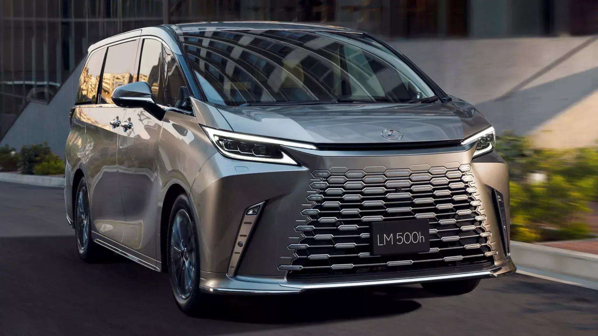 Lexus introduced an updated LM minivan with silent tires