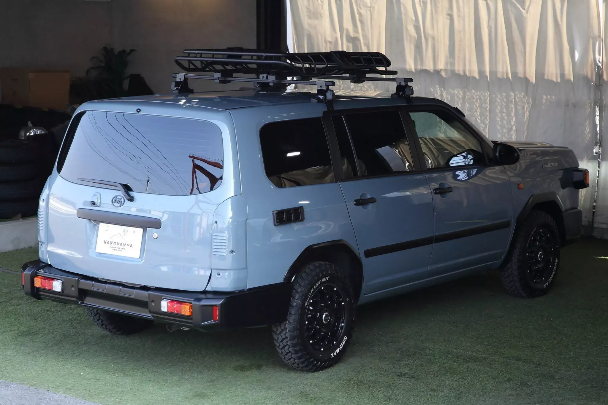 Tuners have styled the cheap Toyota Probox station wagon as a Land Cruiser 70 SUV