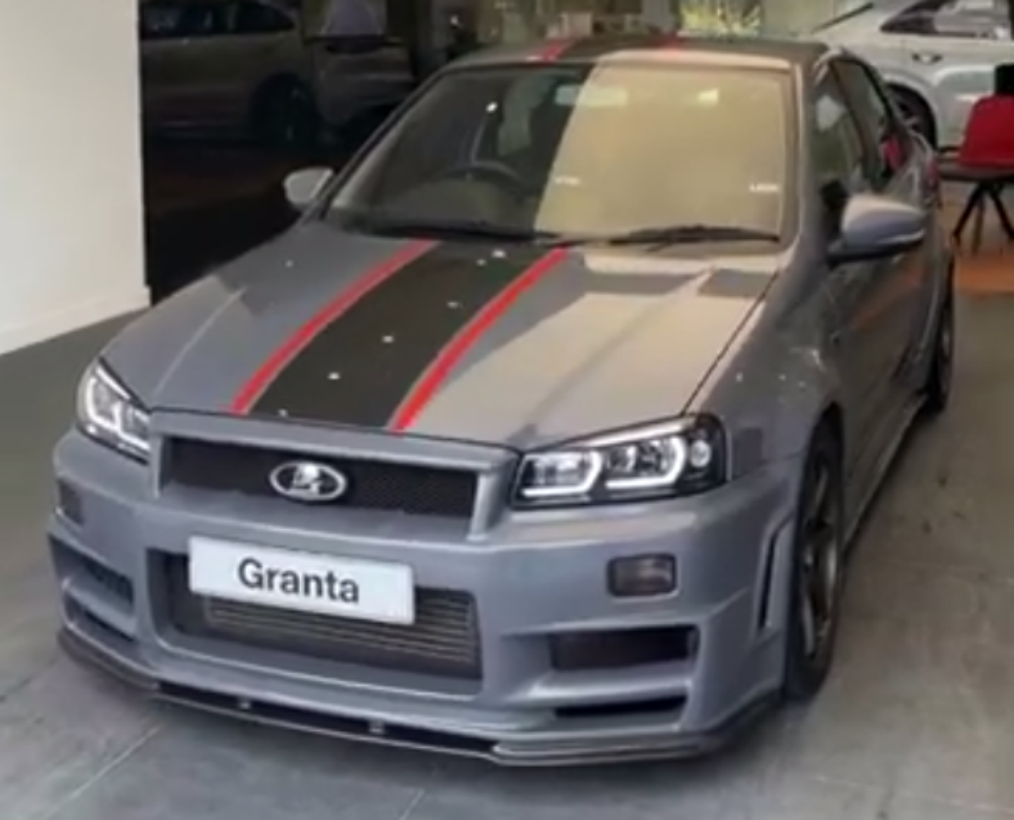 A video has appeared with an 840-horsepower Lada Granta for 8 million rubles