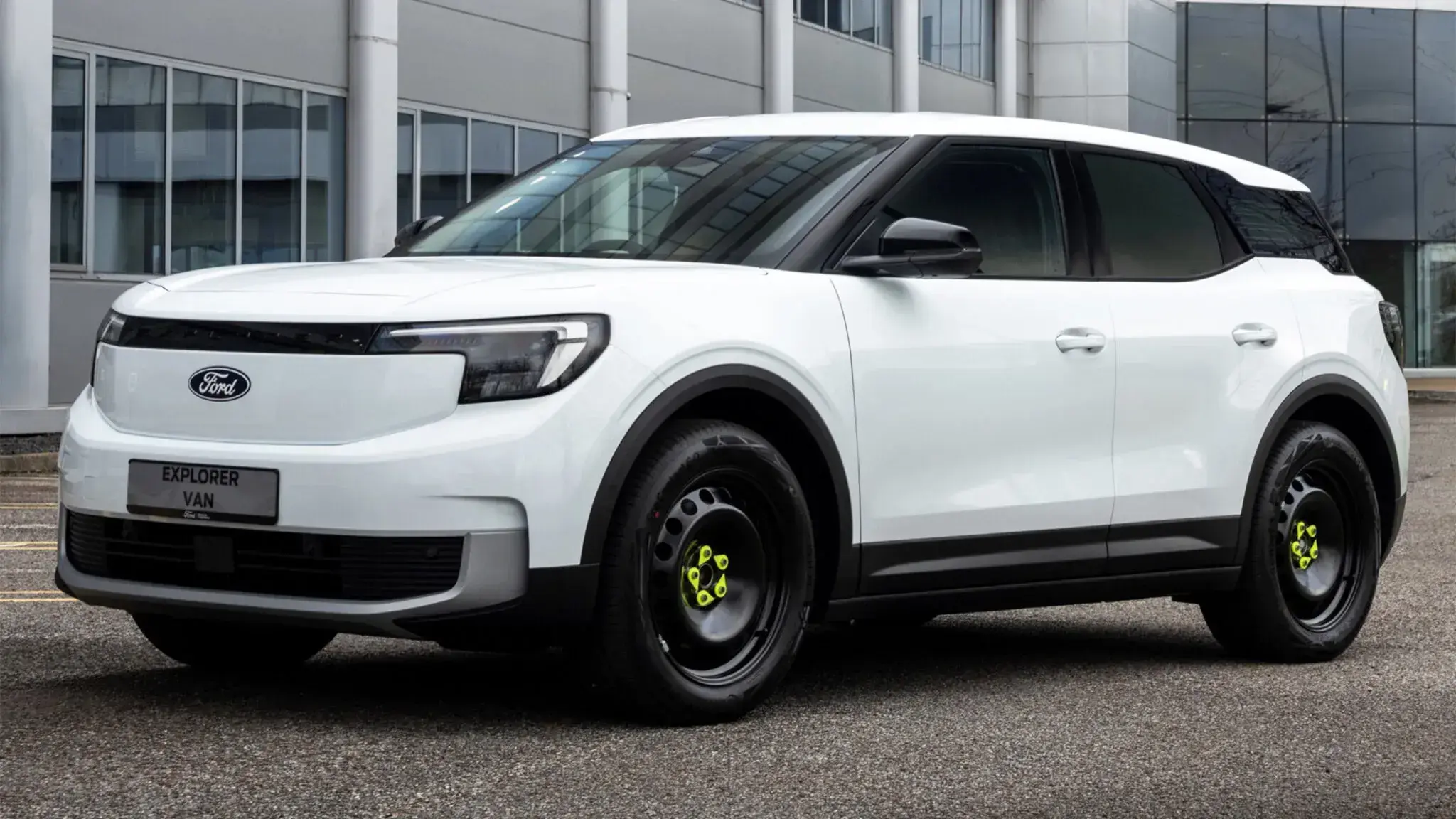 Ford converts the Explorer electric vehicle into a cargo van for business