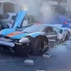 In the USA, a Ford GT worth 196 million rubles crashed in an accident with a van