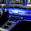 Mercedes showed the interior of the C-Class EV with a full-panel screen