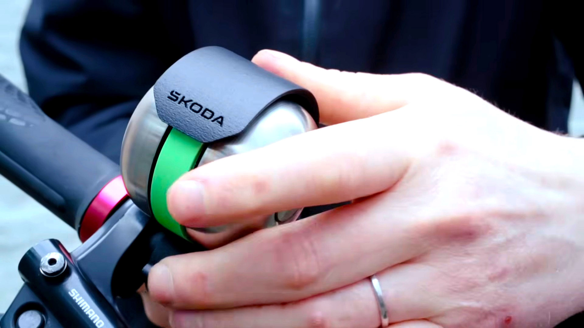 Skoda has developed a bicycle bell that can be heard through headphones