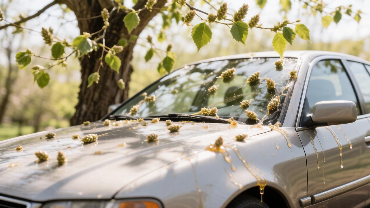 Fit Service: poplar buds will ruin your car's paint in a few hours