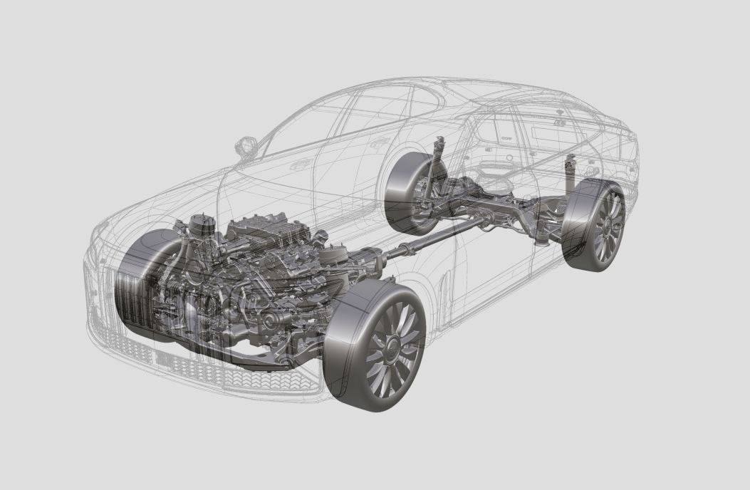 The new Russian car brand Senat showed its first sedan in the photo