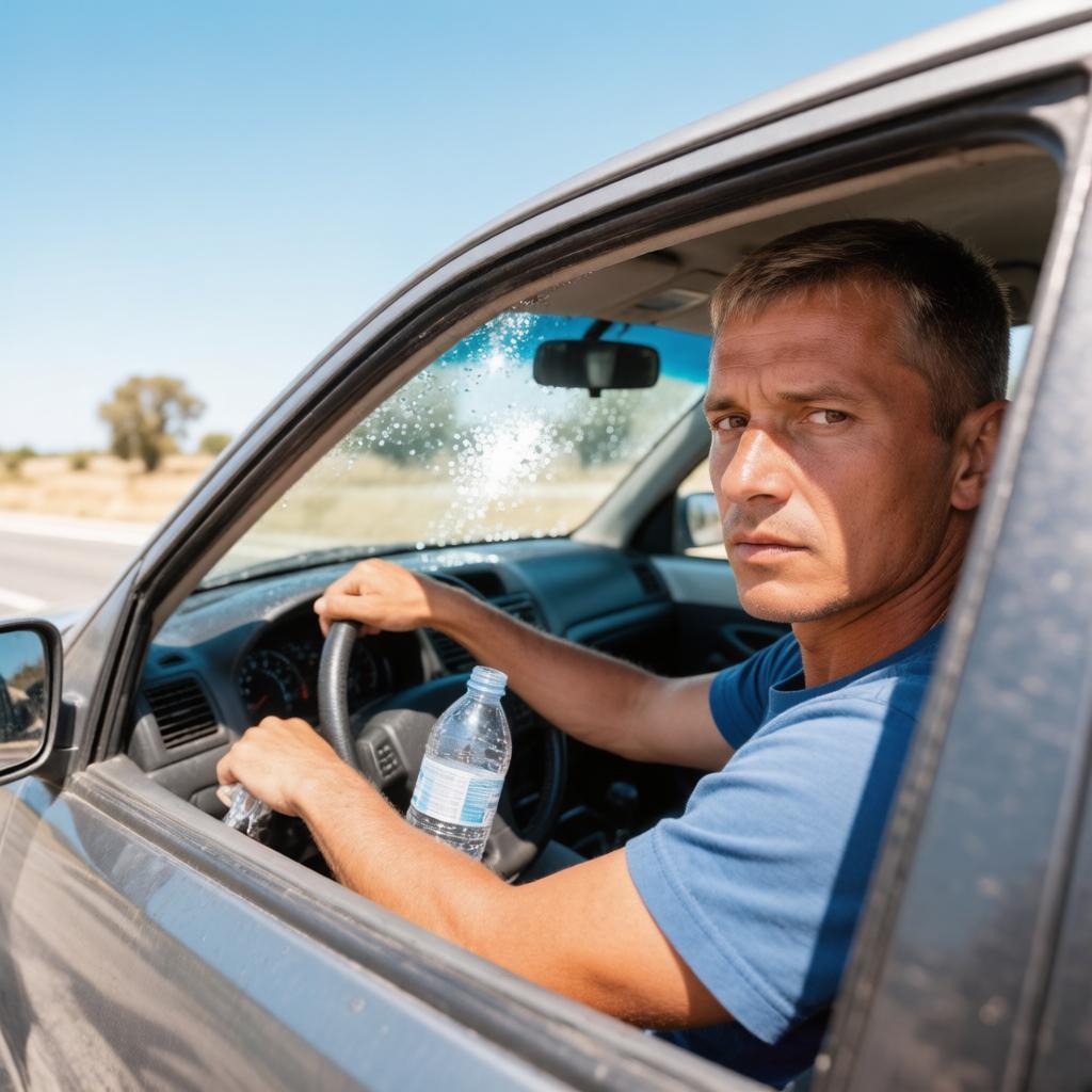 While driving: three swings of the door - and you can already breathe in a hot car