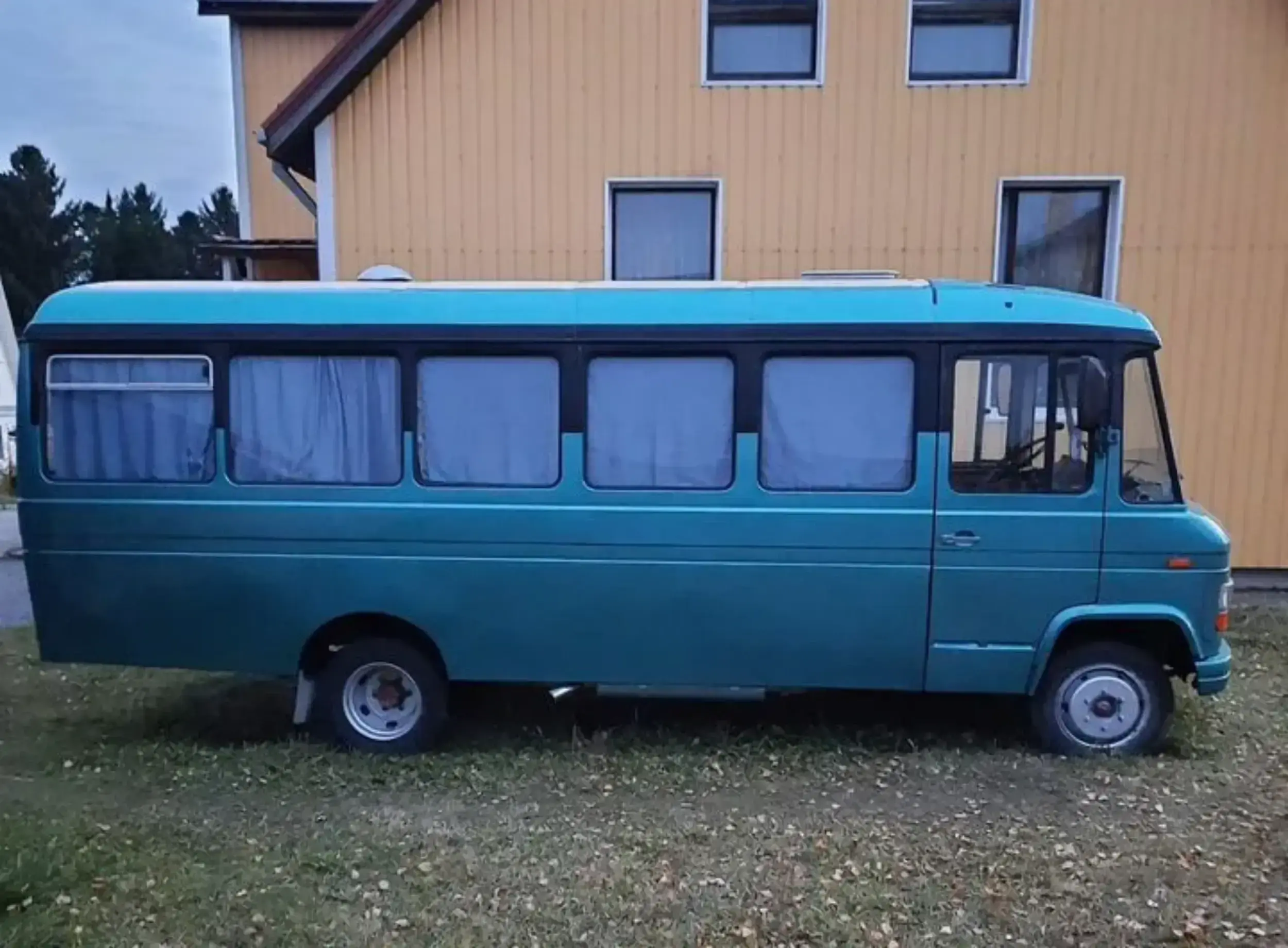A mobile shoemaker's workshop with a built-in bar has gone on sale