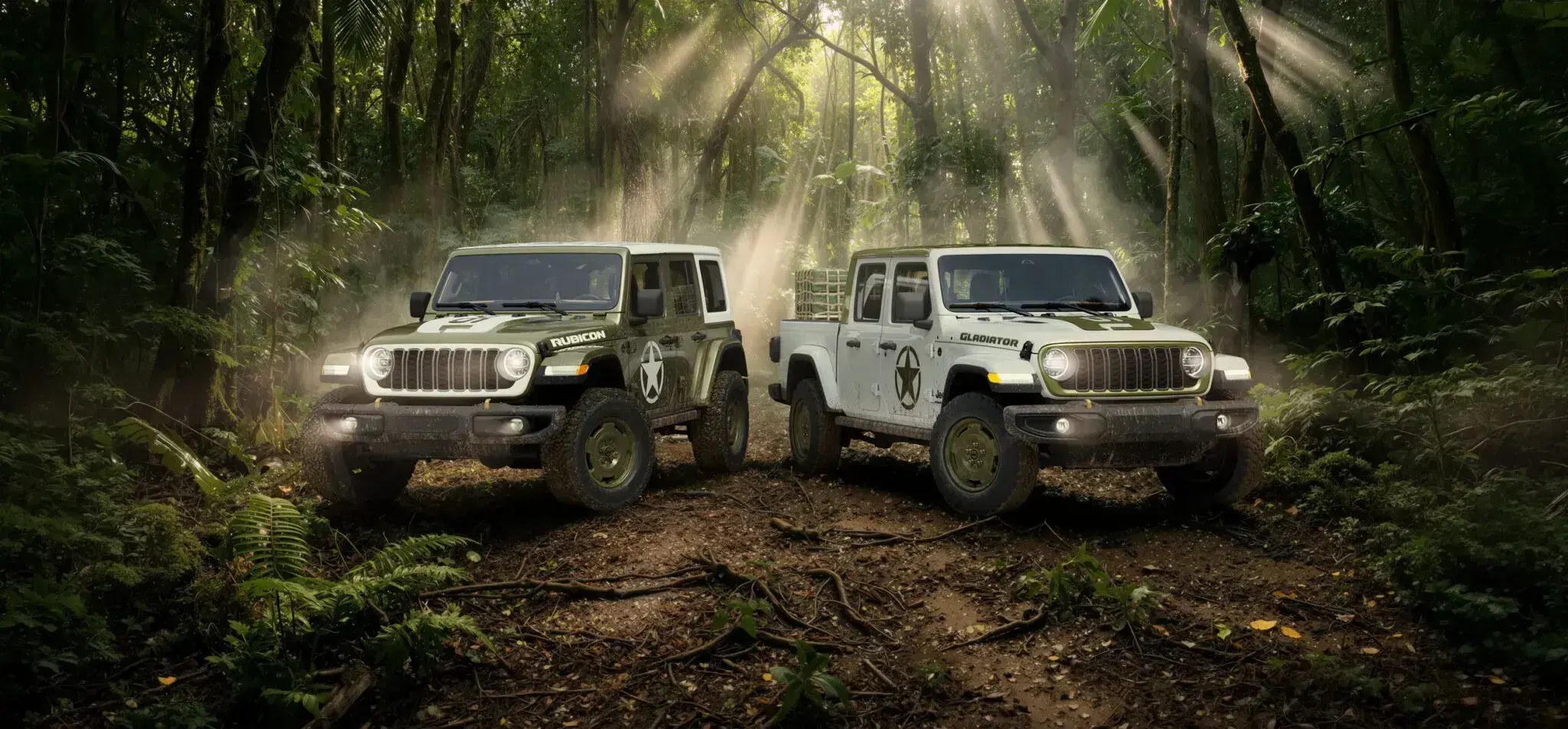Jeep disguises Wrangler and Gladiator as army Willys