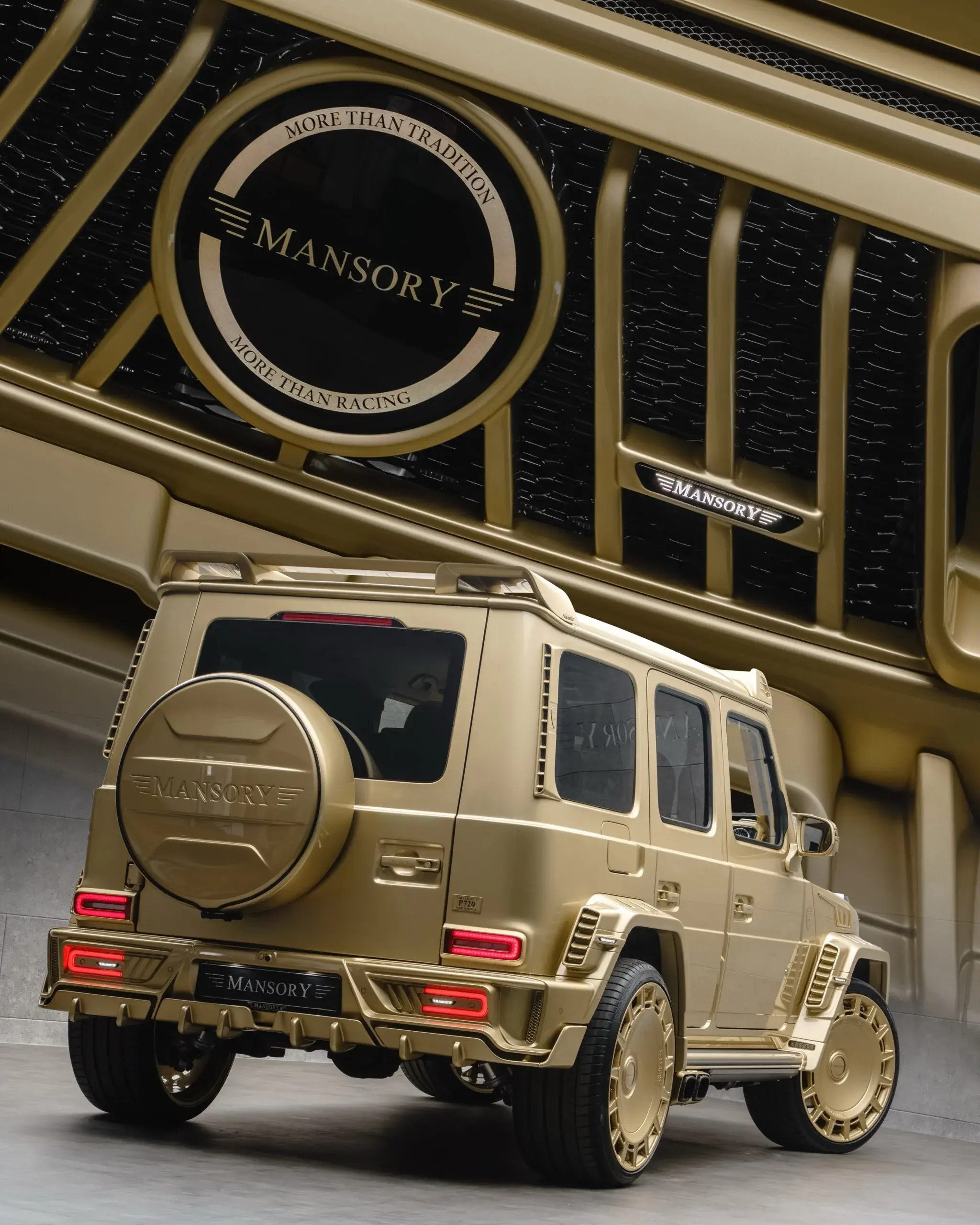 Mansory released a golden Mercedes G-Class with a powerful engine