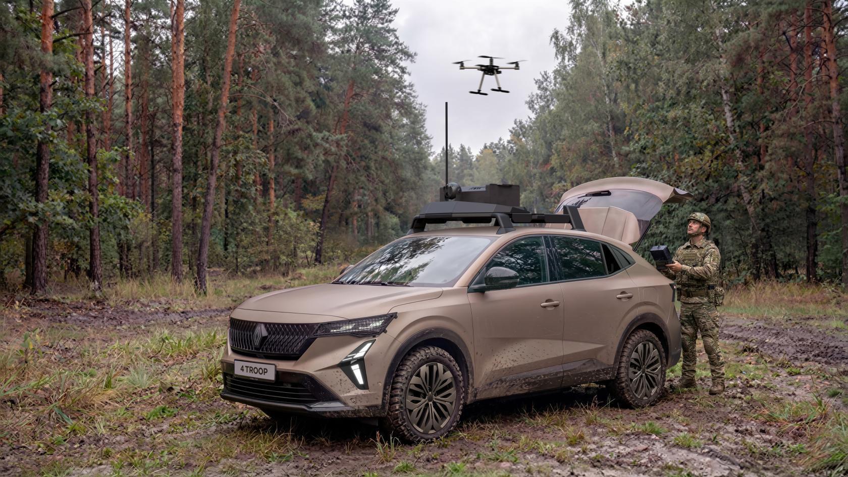Renault presented a vehicle for monitoring UAVs in Paris