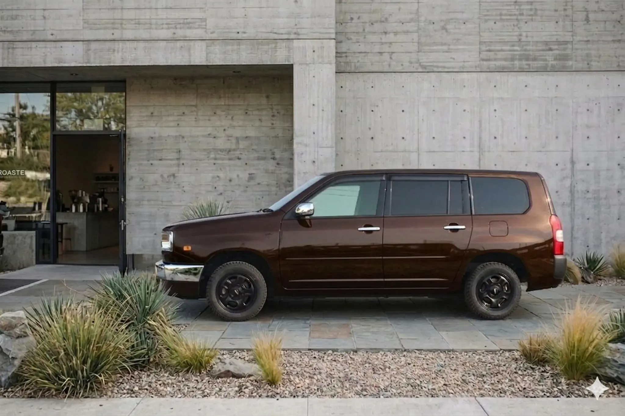 Tuners have styled the cheap Toyota Probox station wagon as a Land Cruiser 60 SUV